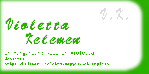 violetta kelemen business card